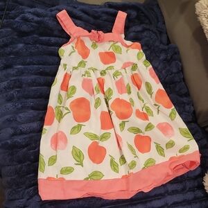 Gymboree Peach and Green Casual Kids Dress